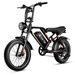 OOK-TEK S8 Fat Tyre Electric Bike, 48V 17.5Ah Battery Full Suspension_desvips.com