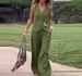 Women's Clothing Summer New Cotton And Linen Sleeveless Vest Vest Trousers Two Piece Suit Female Casual Fashion Suit_desvips.com