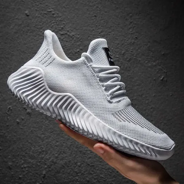 Mens White Walking Running Casual Sneakers For Plus Size 49 Mens Tennis Shoes Men Z250227_desvips.com