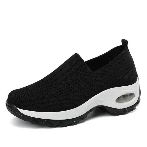 Slip-On Women Walking Shoes Orthopedic Diabetic Ladies Platform Mules Mesh Lightweight Slippers Wedge Female Sneaker_desvips.com