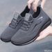 Men's Trendy Flat Bottom Shoes Mesh Non Slip Lace Up Casual Comfortable Shoes Lightweight Fashion Running Men Sneakers_desvips.com