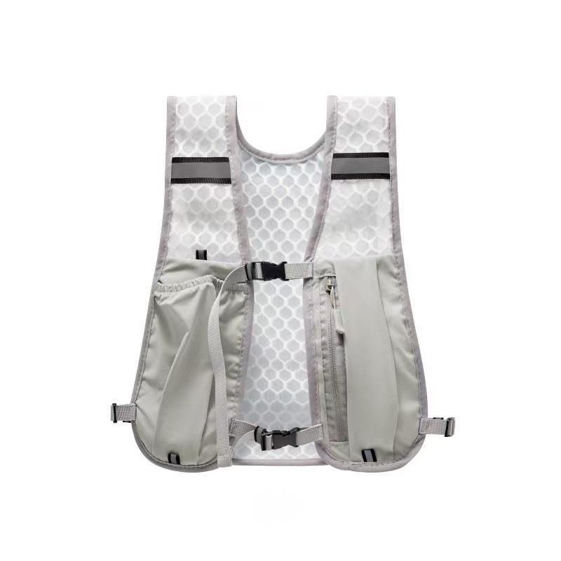 Sports Storage Vest Bag, Multifunctional Cross-country Running Reflective Outdoor Backpack, Lightweight Mesh Breathable,_desvips.com