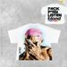 2025 New T-Shirt With Front And Back Prints For Foreigners, Versatile Casual Style, Trendy Round Neck Short Sleeve_desvips.com