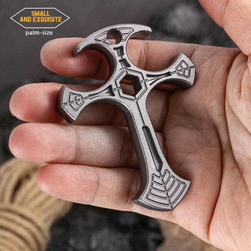 Tactical Defense Cross Pendant, Self-Defense Cool Equipment, Fashionable And Exquisite, Unique Gift For Friends._desvips.com