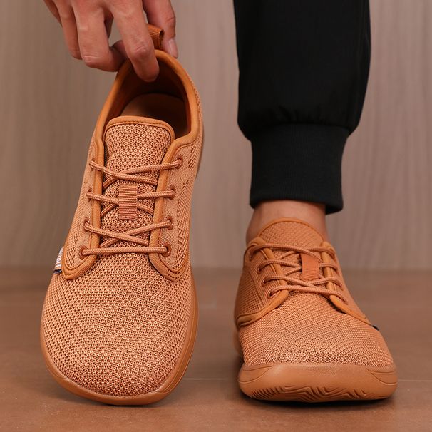 Unique Mesh Sports Flexible Wide Toe Breathable Minimalist Walking Outdoor Activities Tennis Foldable Men's Shoes_desvips.com