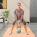 Kettlebell 8 Kg, Avec Poignée Antidérapante, Pour Fitness Musculation Cardio, 19 X 19 X 28 Cm, Vert_desvips.com