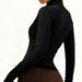 Women's Slim Fitting Yoga Jacket Warm Casual Running Fitness Wear With Cinched Waist All Season Polyester Sports Bra_desvips.com