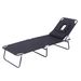 Outdoor Tri Fold Massage Reclining Bed Balcony Leisure Outdoor Courtyard Reclining Chair Villa Swimming Pool Reclining Bed Folding Beach Bed_desvips.com