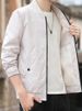 Men's Casual Trend Fashion Windproof Outdoor Sports Zipper Solid Color Long Sleeve Cold Warm Aviator Coat Jacket_desvips.com