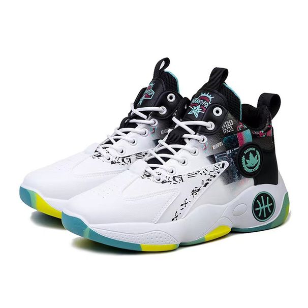 LazyZoom Basketball 2025 Four Seasons Leather High-top Running Sports Breathable Youth Men's Shoes_desvips.com