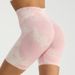 Summer Cross-Border Tie-Dye Yoga Shorts High Waist Butt Lifting Fitness Shorts For Women_desvips.com