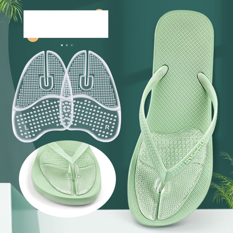 Flip-Flops front pad slippers invisible self-adhesive half palm pad particle non-slip shock-absorbing sole pad_desvips.com