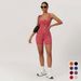 Seamless Women's High Elasticity Yoga Jumpsuit Tummy Control with Removable Bra Pads Best Selling Sportswear_desvips.com