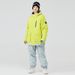 001 New Snowboaing Suit For Men Women, Couple Style, Winter Warm Thickened Korean Version Ski Jacket And Pants, Double_desvips.com