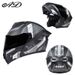 AD Electric Motorcycle Helmet, Men's And Women's Winter Motorcycle Full Face Helmet, All Season Safety Helmet, 3C Certified Flip Up Helmet_desvips.com