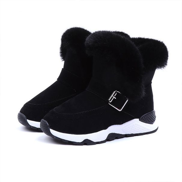 Children's Snow Girls Winter Thickened And Padded Warm Boots Children Male Baby Cotton Shoes_desvips.com