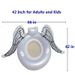 Swimming Rings New Inflatable Angel Wing Swimming Ring PVC Inflatable Adult Enlarged Seat Inflatable Floating Mat_desvips.com