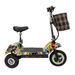 TWOFISH TF03 Electric Scooter With Detachable Seat, 350W Tricycle 48V 13Ah Battery_desvips.com