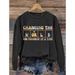 Women's Clothing round neck printed sweatshirts spring and autumn hot selling casual all match long sleeved men's and women's tops_desvips.com