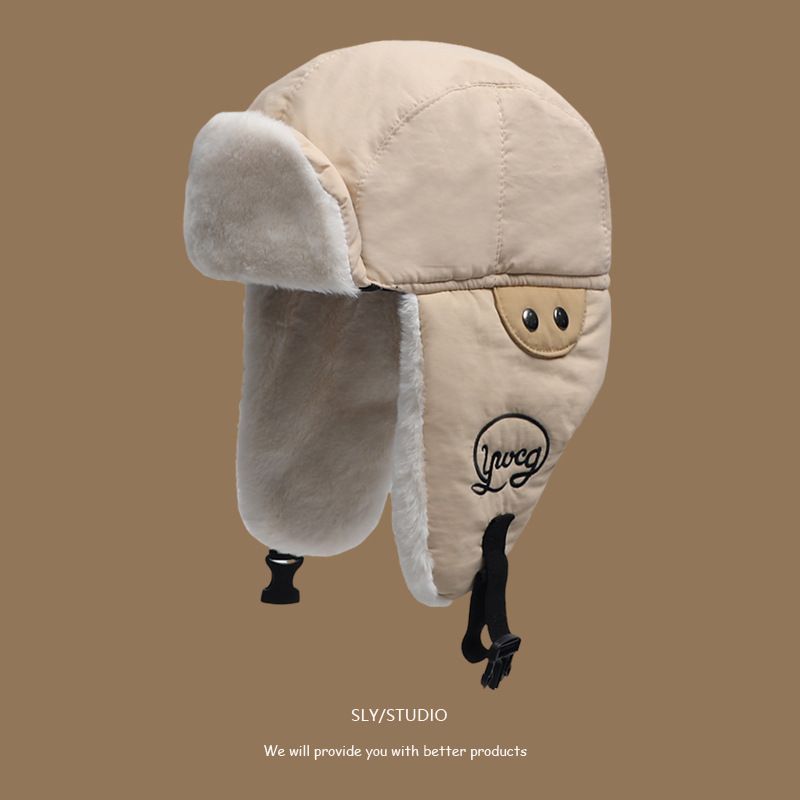 Winter Warmth Lei Feng Hat Neck Protection Ear Protection Mask Integrated Pull-out Hat Outdoor Cycling Windproof Plus Velvet Cold-proof Hat_desvips.com