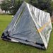 Emergency Survival Tent & Space Blanket Combo - Portable Thermal Reflective Shelter For Outdoor First Aid & Disaster Preparedness_desvips.com