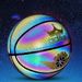 Reflective & Glow In The Dark Size 7 Basketball - Durable PU Street Basketball With Anti-Slip Grip_desvips.com