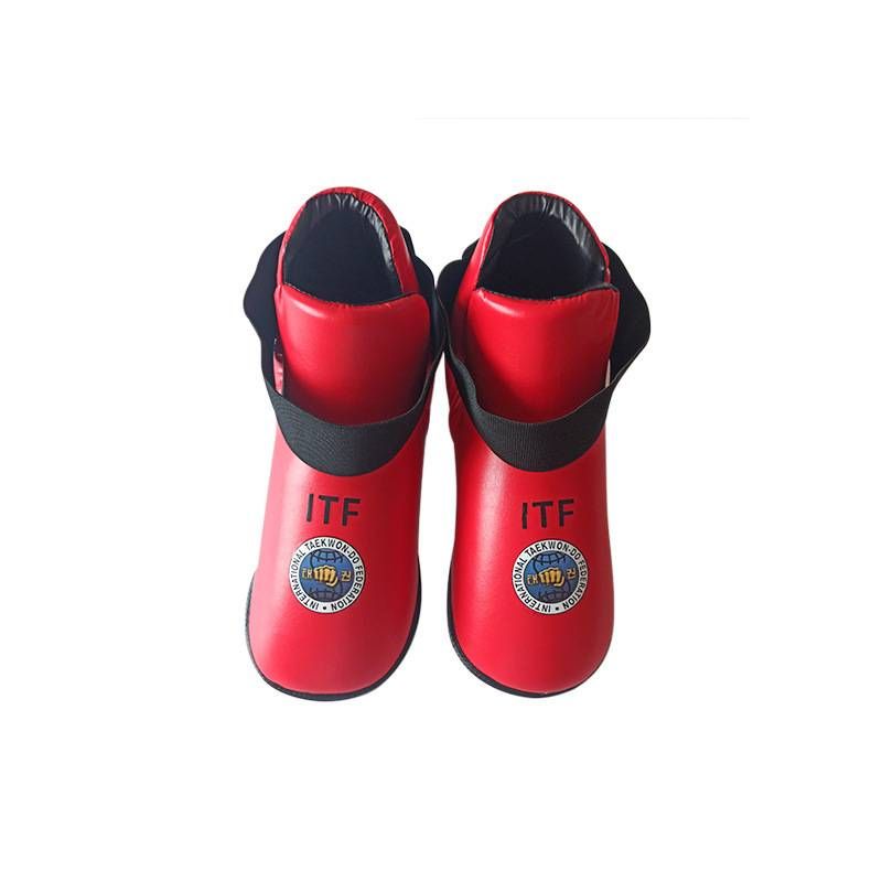 Professional ITF Taekwondo Sparring Gloves & Ankle Guards Set – Breathable Foam Padding For Hands, Wrists & Feet_desvips.com