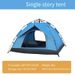 3-4 People Driving Camping Tent Outdoor Camping Automatic Quick Opening Tent Rain Protection And Sun Protection Portable Tent_desvips.com