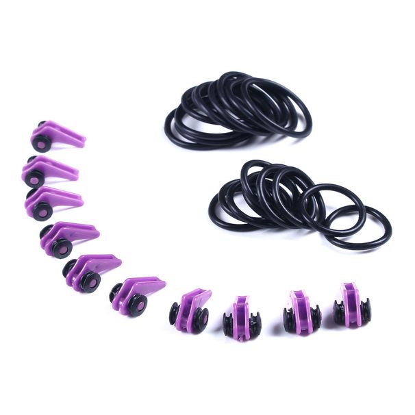 10PCS Bait Holder Plastic Fishing Hook Keeper Lure Safety Holder With 2 Rubber Rings For Fishing Rod Pole Fishing Tackle_desvips.com