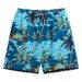 Men's Trunks Digital Print Vacation Hot Spring Elastic Slim Fit Water Park Swim Shorts_desvips.com