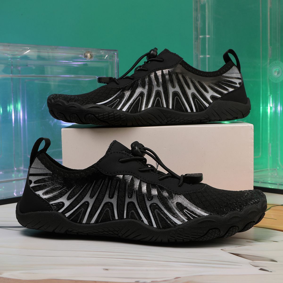 Breathable Water Shoes - Lightweight Quick-Dry Aqua Shoes Outdoor Activities - Non-Slip Rubber Sole With Comfortable EVA Midsole_desvips.com