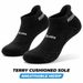 Mens Running Ankle Socks Terry Cushioned Moisture Wicking Low Cut Anti Blister Comfort 6 Pairs Athletic Socks_desvips.com