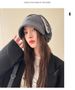 Autumn And Winter Fashion Letters Big Head Circumference Versatile Korean Style Baotou Hat_desvips.com