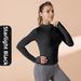 Women's Long Sleeved Running Top Quick Drying High Elastic Fitness Yoga Jacket Tight Fitting Breathable Sports Sunscreen for Autumn Winter_desvips.com