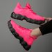 Cross border large size hot selling women's sports shoes round toe green trendy all match dad shoes Jinjiang comfortable toe cold sticky shoes_desvips.com