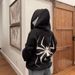 Halloween Unique Men And Women Sweatshirt Y2k Couple Large Size Spider-Man Zip Hoodie_desvips.com