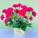 Carnation Potted Plants, Artificial Silk Flowers, Simulated Bouquets, Decorations For Teacher's Bedroom, Mother's Living_desvips.com