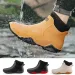Mens Waterproof Oil Proof Winter Outdoor Women Water Shoes Plush Lining PU Non-Slip Low Top Rain Boots EU 36-44 250122_desvips.com