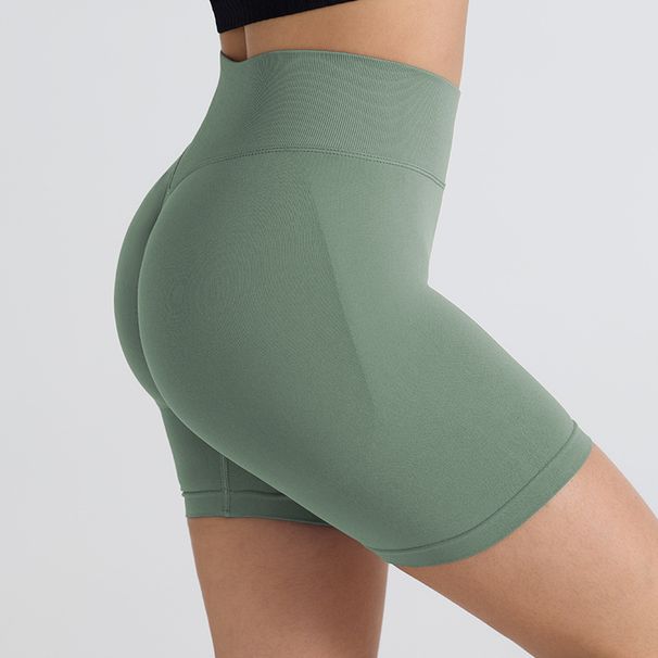 Yoga Pants, High-waisted, Slimming, Sexy, And Shapely, Suitable For Wearing As Outerwear, Running Shorts, Sportswear, Three-quarter Length Yoga_desvips.com