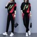 001 Plus Size Women's Fashionable Youthful Hooded Sweatshirt Sports Spring Autumn New Style Slimming Two-Piece Set For_desvips.com