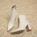 Selg Shoes Zipper Winter Womens Pointed Toe Solid Plus Veet Warm Short Tall UK Boots 241122_desvips.com