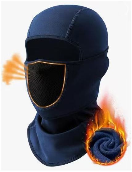 Unisex Winter Balaclava Face Mask For Cycling Skiing - Breathable Warm Adjustable Neck Gaiter With Full Face Cover_desvips.com