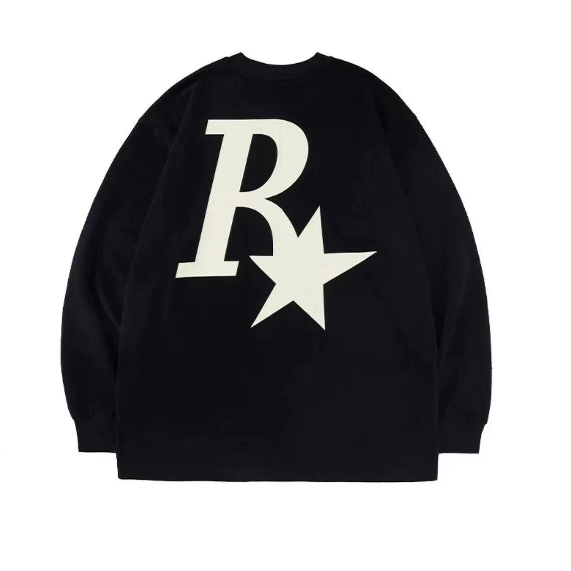 100% Coon Aprico Sar Long Sleeve T-Shir Unisex American Syle Trendy Brand Spring Auumn Loose Couple Oufi_desvips.com