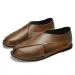 Sandals High Quality Men Outdoor Beach Casual Leather Flat Designer S 2024 Breathable Comfy Antiskid Summer Walking_desvips.com