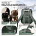 Ryanair 40x30x20 Vacuum Compression Backpack With Pump, Wizzair Cabin 15.6" Laptop Travel Bag, Storage Bag_desvips.com