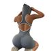 001 Color-Block Strap Yoga Jumpsuit Sleeveless Tight-Fitting Backless Fitness Sports Romper Breathable Quick-Dry_desvips.com