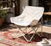 Comfortable High-Back Foldable Camping Chair, Heavy-Duty Steel Frame Moon Chair With Carry Bag_desvips.com