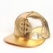 Crocodile Pattern Gold Dollar Sign Korean Style Trendy Brand Hip-Hop Street Dance Flat Brim Sun Hat Baseball Cap_desvips.com