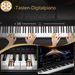 Digital Piano Electronic Organ Headphone GPP-105 88 Key Full Size Semi-Weighted Standard Keyboards Digital Piano Electronic Organ With MIDI Bluetooth_desvips.com