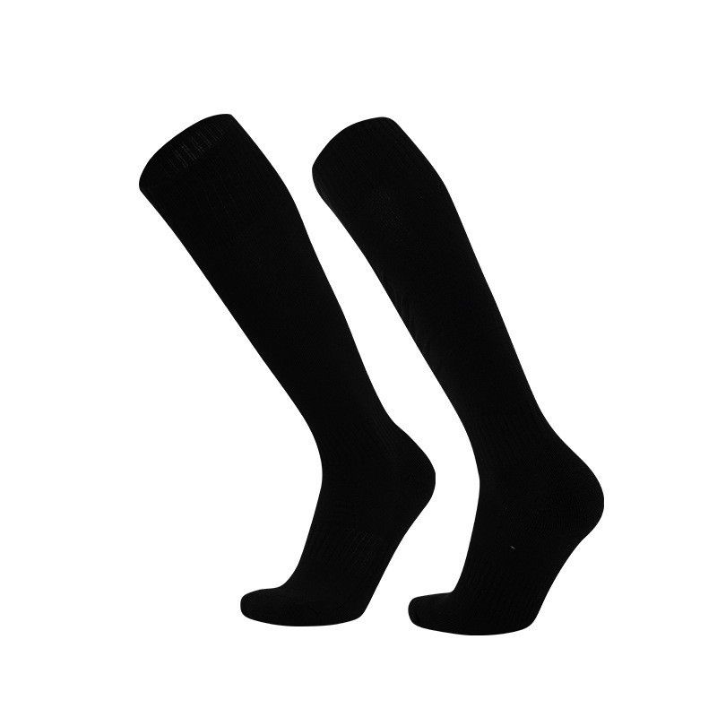 Long Adult Soccer Socks Solid Color Non Slip Terry Cloth Sole Thickened High Top Suitable For Children And Sports_desvips.com